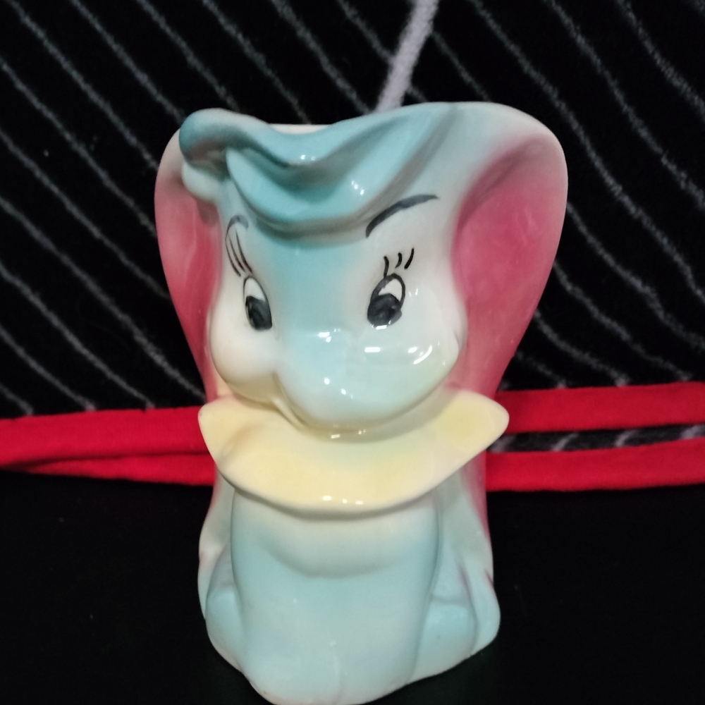 Walt Disney Productions Colorful Dumbo  Elephant Ceramic  Milk Pitcher/Vase